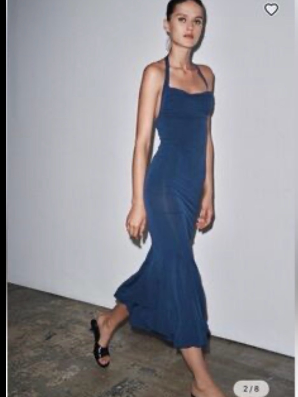 Zara blue lond dress - Picture 3 of 6